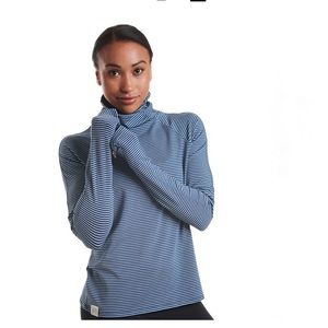 Oiselle striped mile one pullover